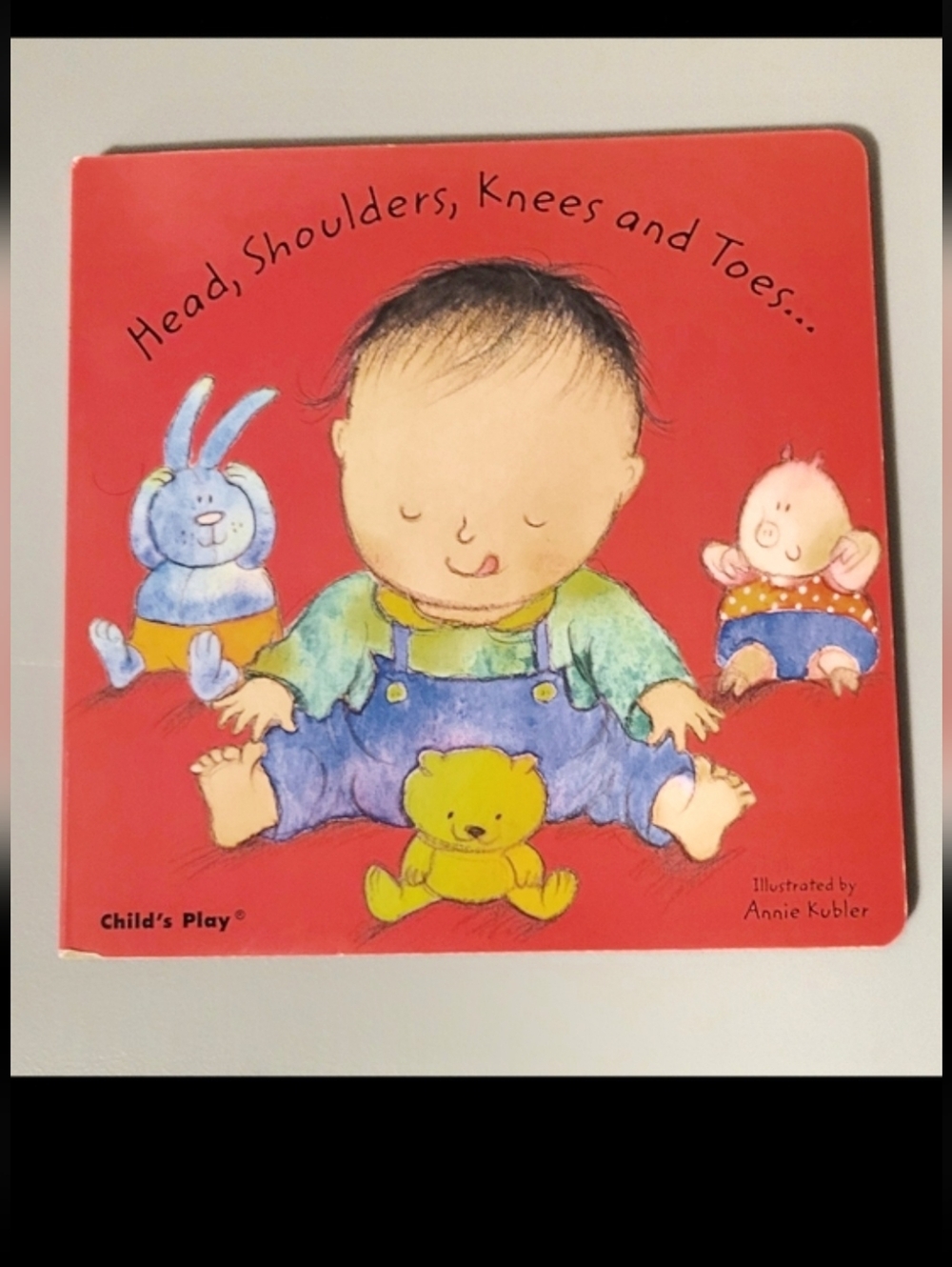 Children's Board Book "Head, Shoulders, Knees and Toes" - Red Cover
